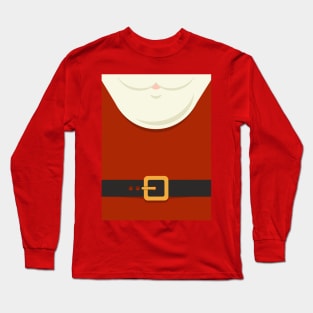 Santa Claus Christmas Costume Long Sleeve T-Shirt